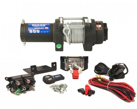Vinsj 12 volt 2040 kg m/trådløs fjernkontroll