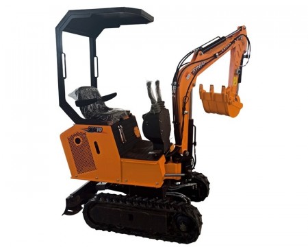 Rihno minigraver 850 kg med svingbar arm og 3 skuffer