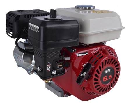 Lutian 6,5 hk bensinmotor 20 mm vannrett aksel og oljekobling
